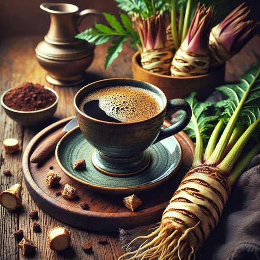 Coffee alternative made with chicory and lupine