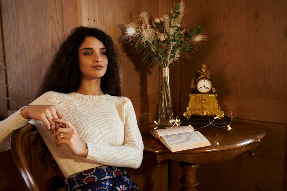 Apu Kuntur - Alpaka Rundhals Pullover ELLA – Baby Alpaka & Bio-Pima Baumwolle