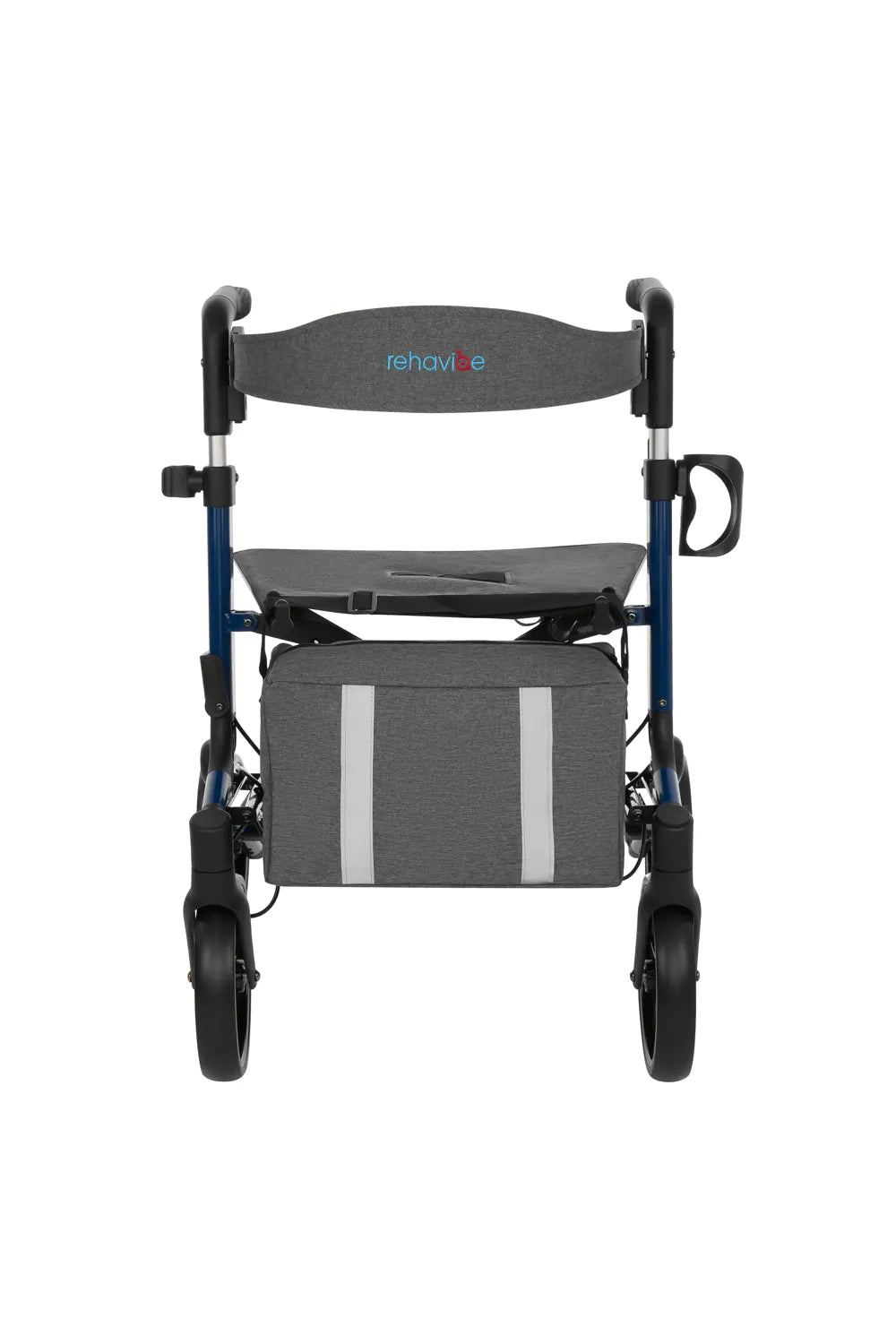 Leichter Aluminium-Rollator mit Softreifen & abnehmbarer Rückenlehne