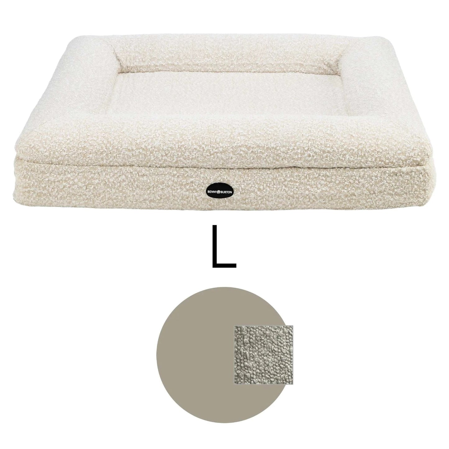 Hundebett Barklay Größe L mit Bouclébezug