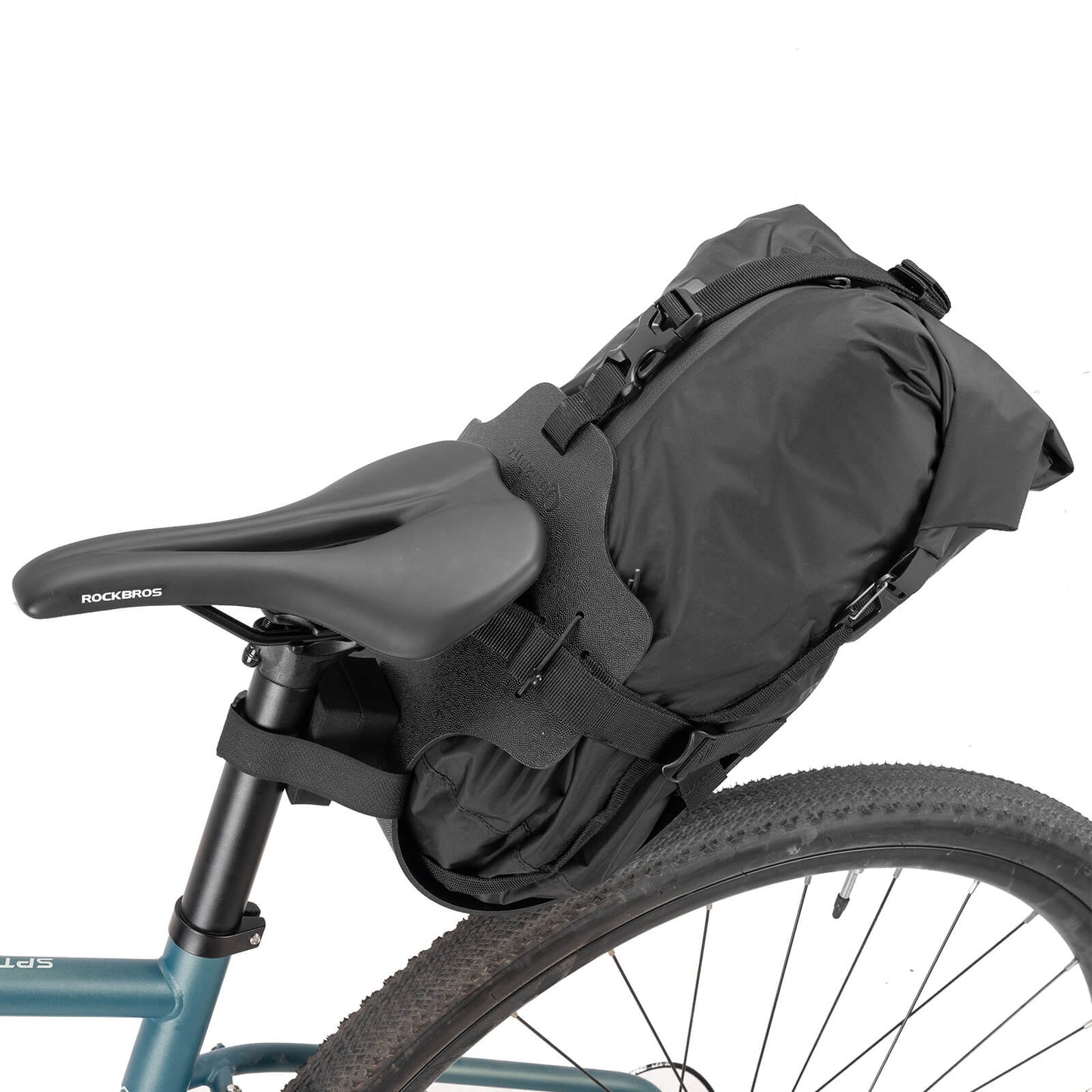 Bikepacking Heck-Gepäckträger + Wasserdichte Kompressionstasche Set