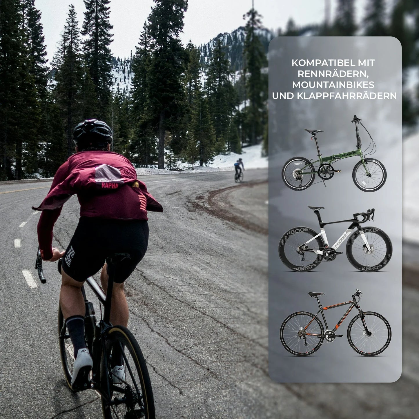 Fahrrad Handyhalterung Magnetische, 4,7–6,9 Zoll Smartphones, Lenkerhalterung 22,2–31,8 mm