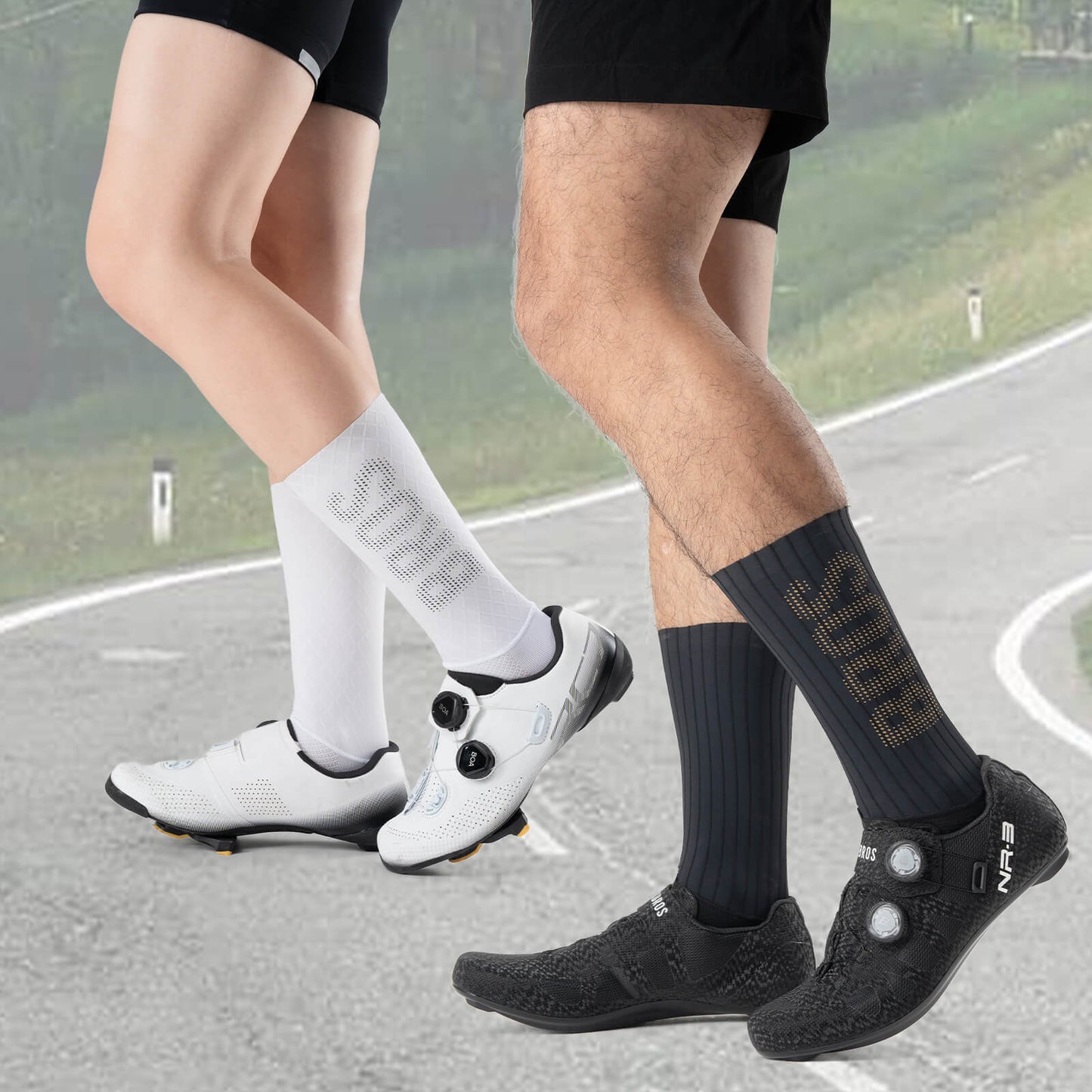 Fahrradsocken Atmungsaktive Kompressionssocken