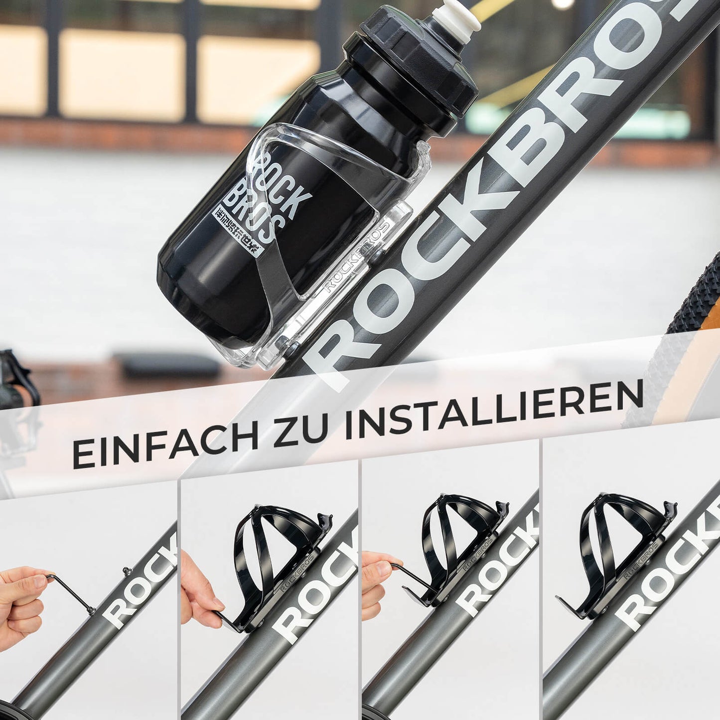 Flaschenhalter Fahrrad 2er-Pack Getränkehalter Fahrrad PC 34g