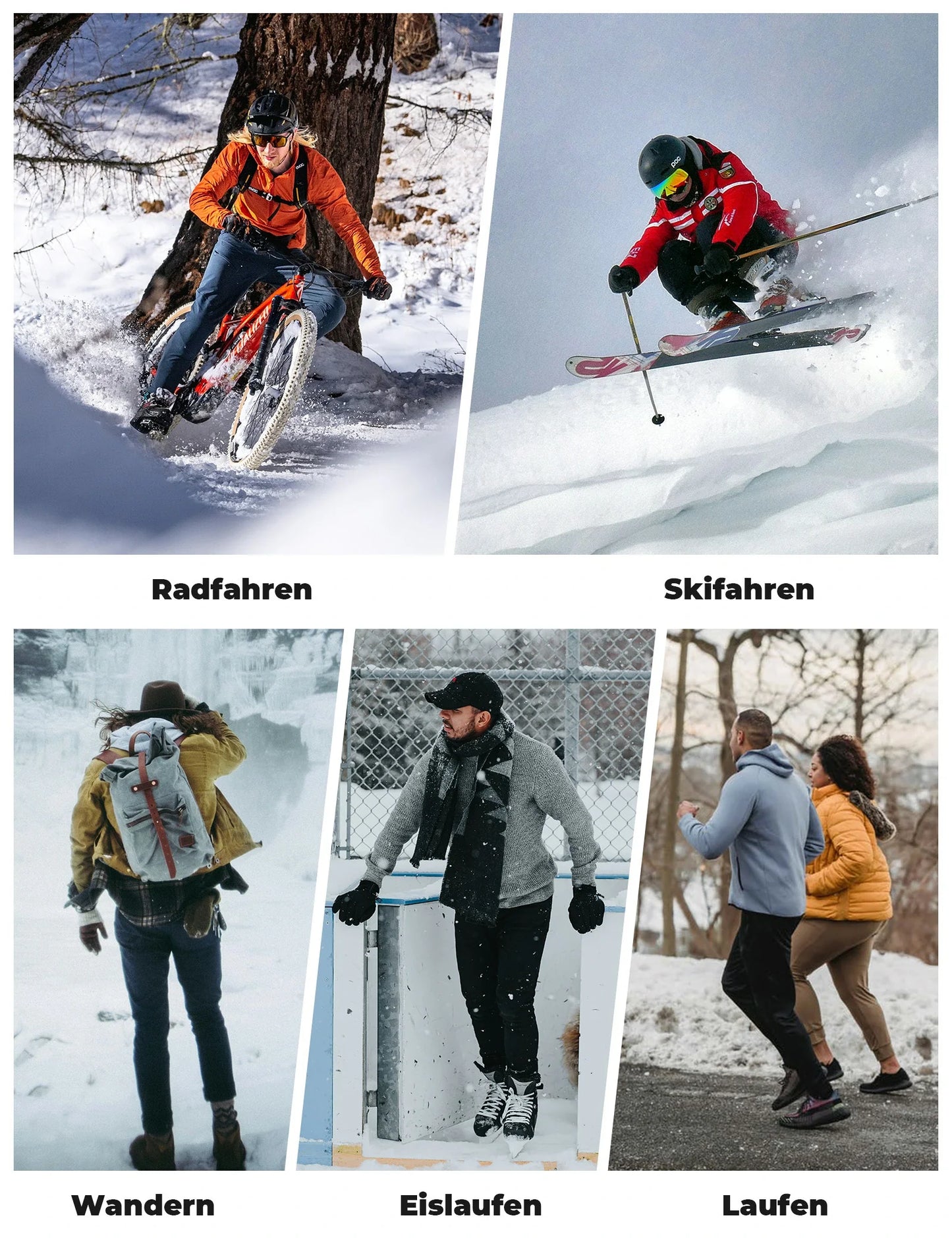 Fleece-Sturmhaube Winter Atmungsaktive Balaclava Skimaske