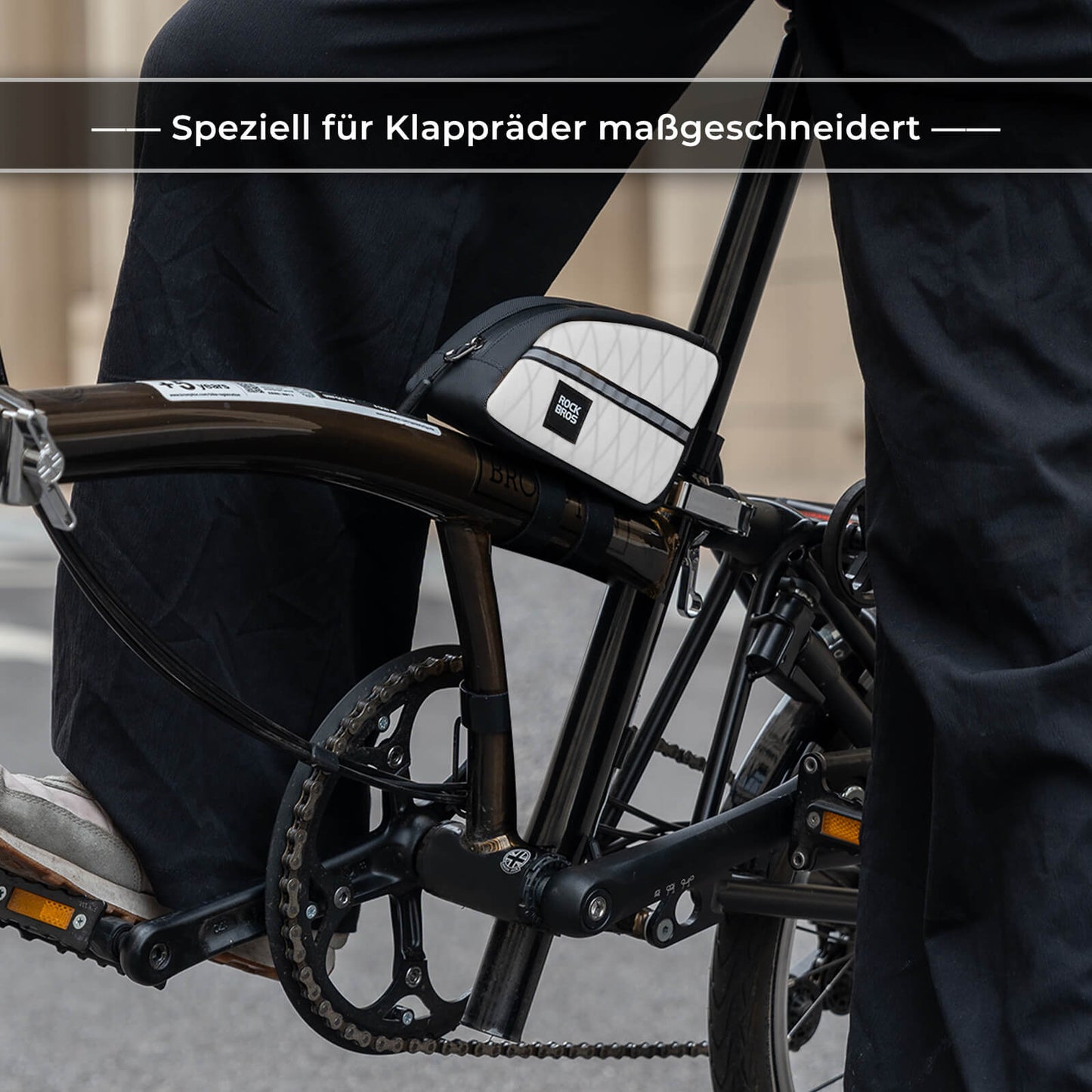 Oberrohrtasche 0,8L Leicht für Klapprad Falträder