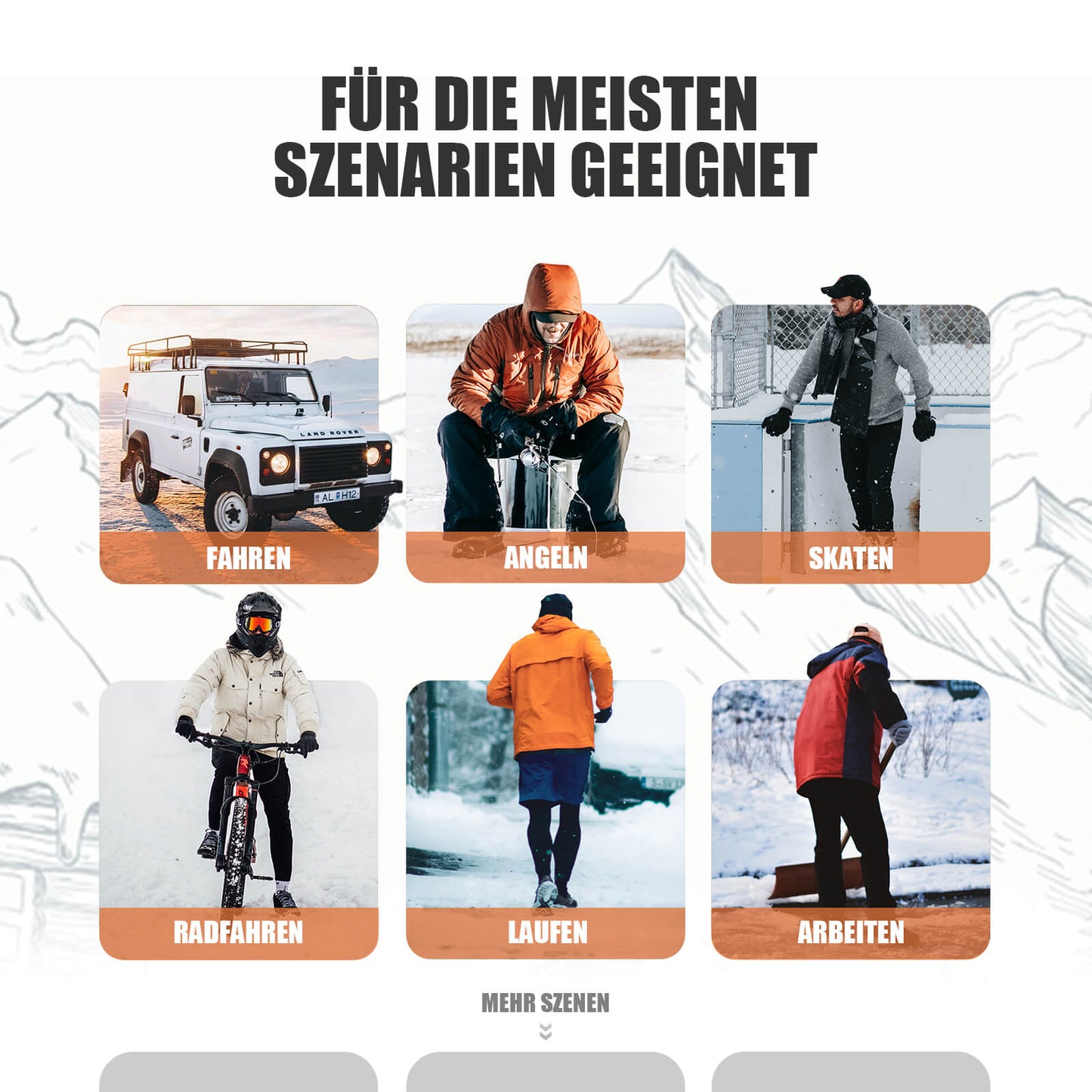 Winter Fahrradhandschuhe Touchscreen-fähig