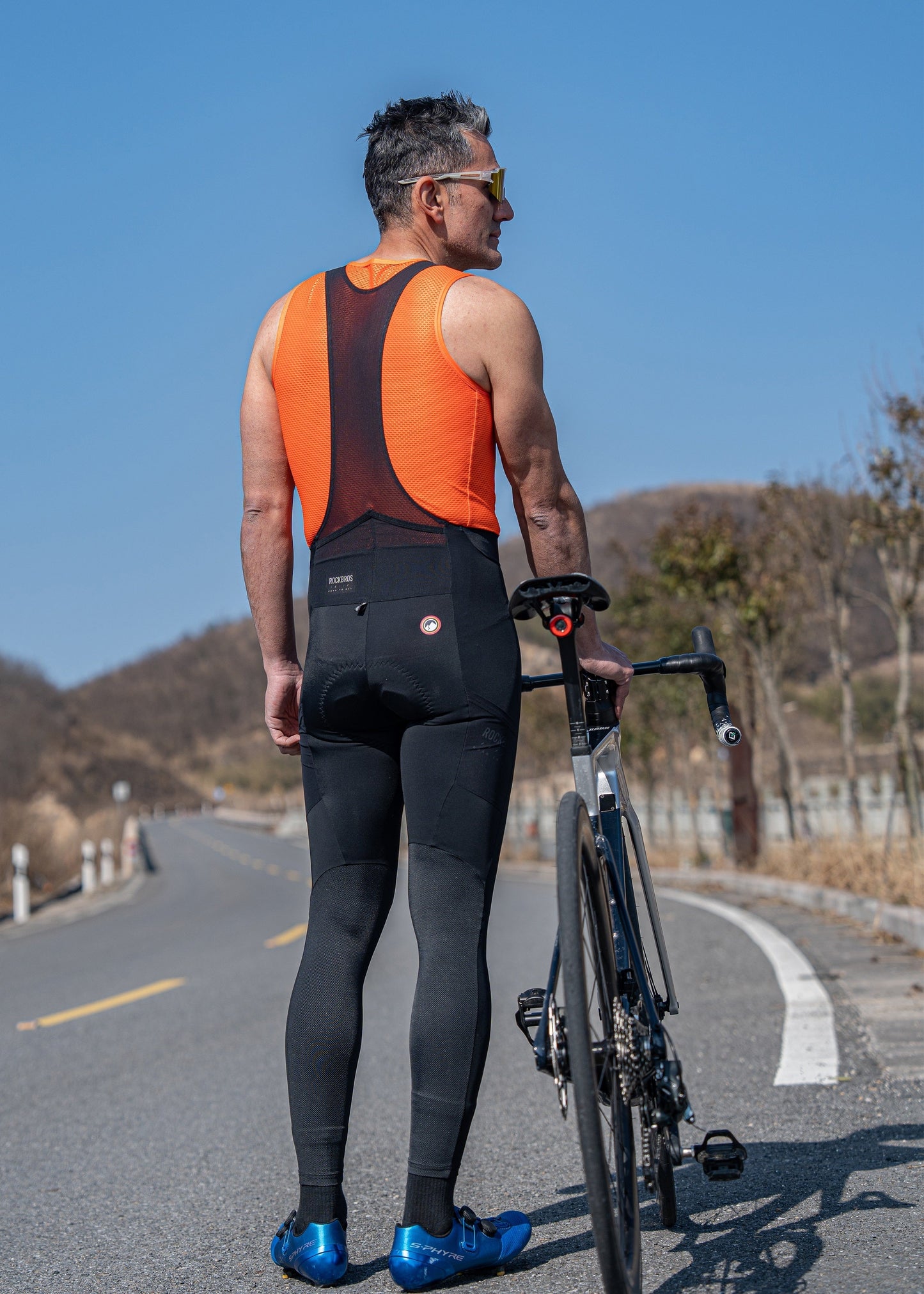 Road-to-Sky Herren-Radlerhose mit Trägern