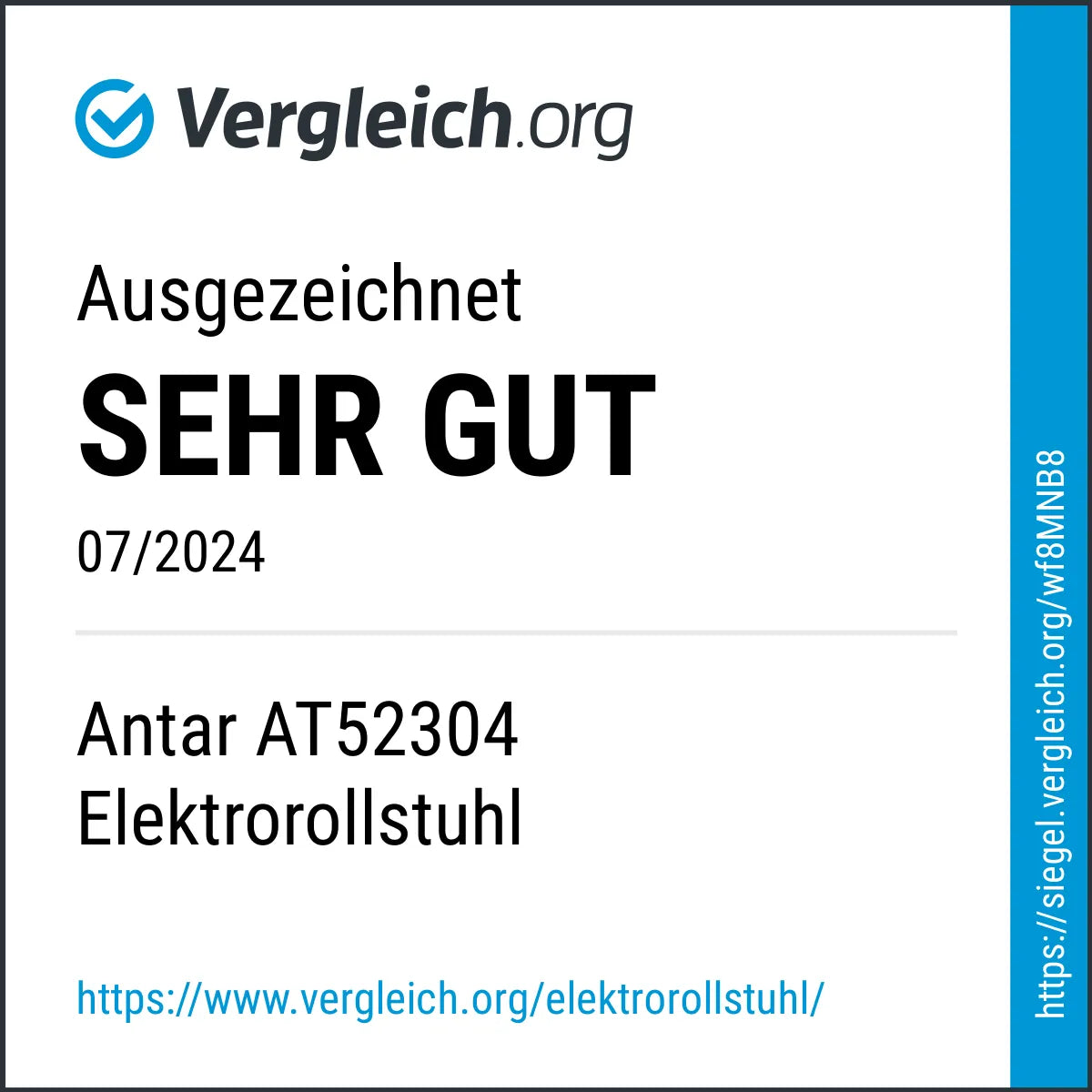 Faltbarer Elektrorollstuhl – 20 km Reichweite, 120 kg