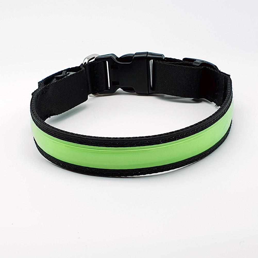 LED Hundehalsband, Stabiles Nylon mit USB Anschluß