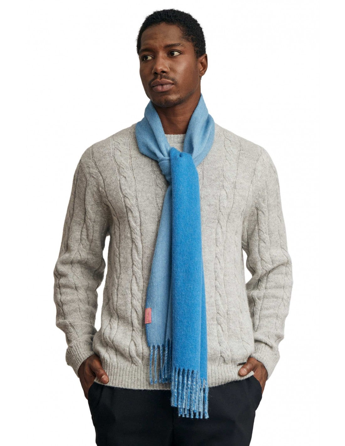 Kuna - Alpaka Webschal -Tundra – 100 % Baby-Alpaka für luxuriöse Leichtigkeit - Zweifarbig