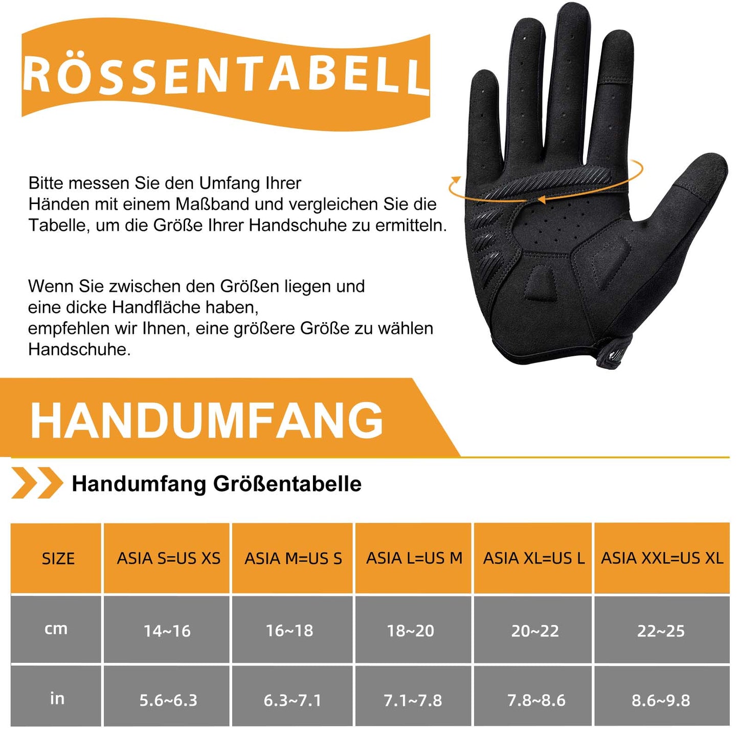 ROCKBROS Fahrradhandschuhe Touchscreen Handschuhe für Herren Damen