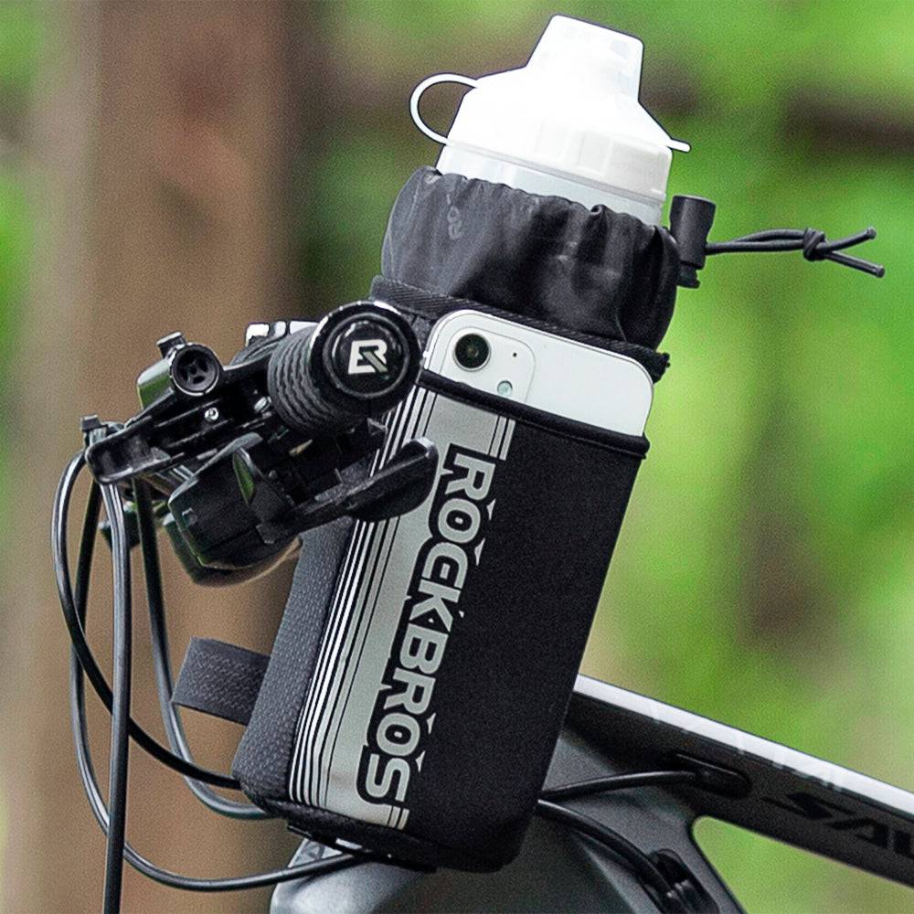 ROCKBROS Isolierte Fahrrad Lenkertasche mit Wasserflaschenhalter und Handytasche