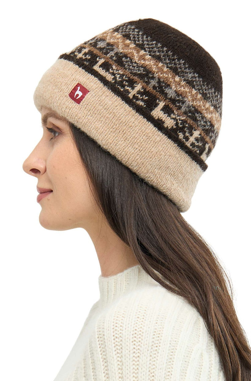 Apu Kuntur - Alpaka Mütze NATURA – Wendemütze aus 100% - ungefärbt