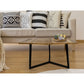 Beistelltisch - 56 x 47 cm - nachhaltig Wohnzimmer Tisch - Couchtisch - Nizza - Metall-Gestell
