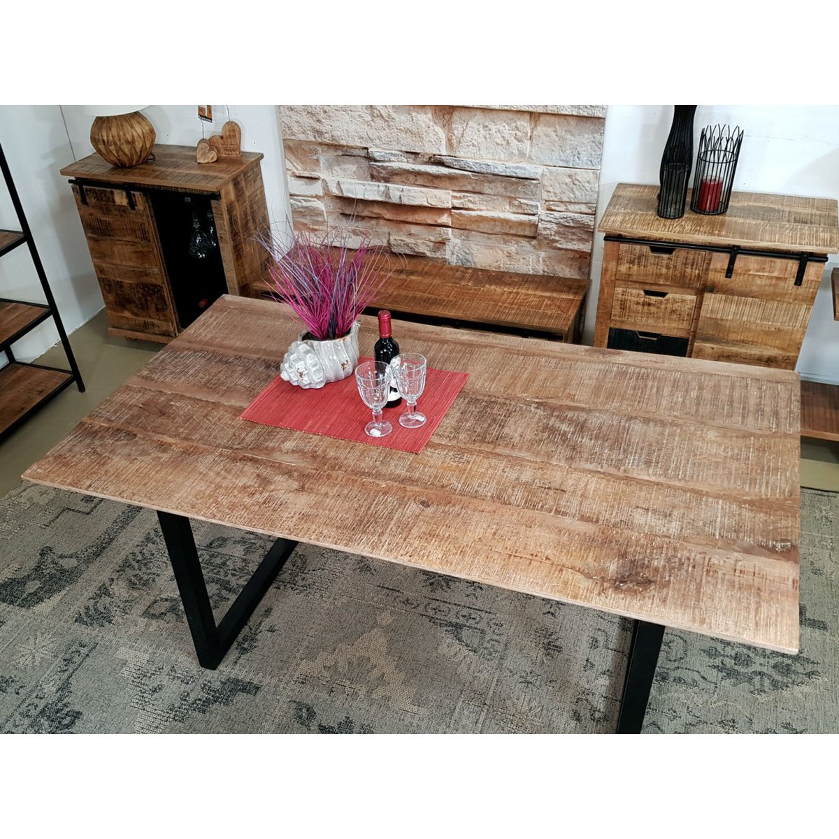 Esstisch - Liverpool - 120x80 - 160x90 u. 200x100 cm - Mangoholz massiv