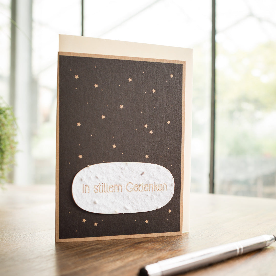 Trauerkarte "In stillem Gedanken"
