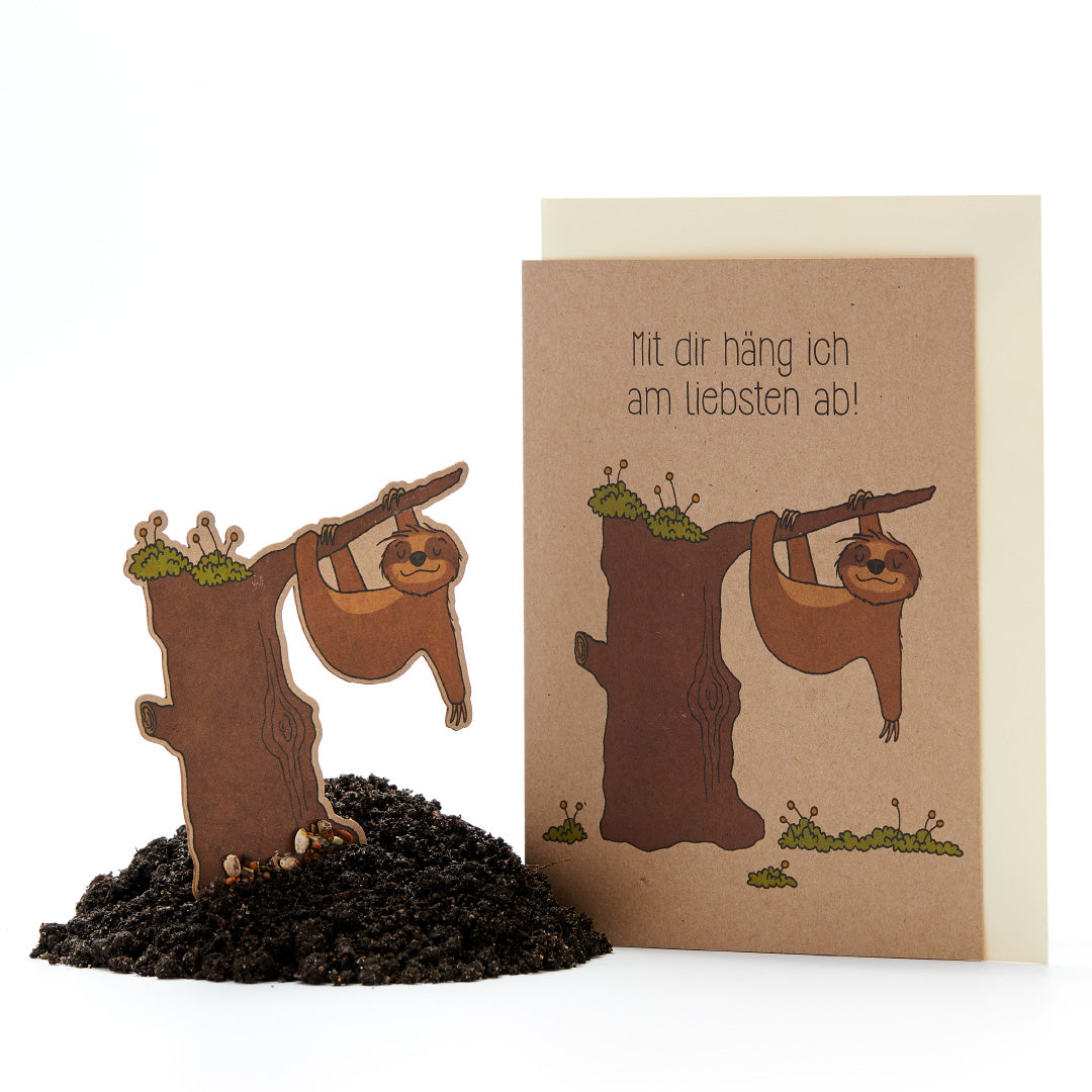 Grußkarte "Faultier"