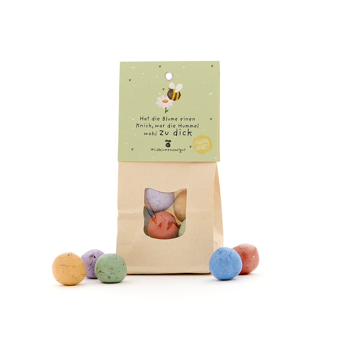 Hat die Blume einen Knick - Bunte Blumenmurmeln