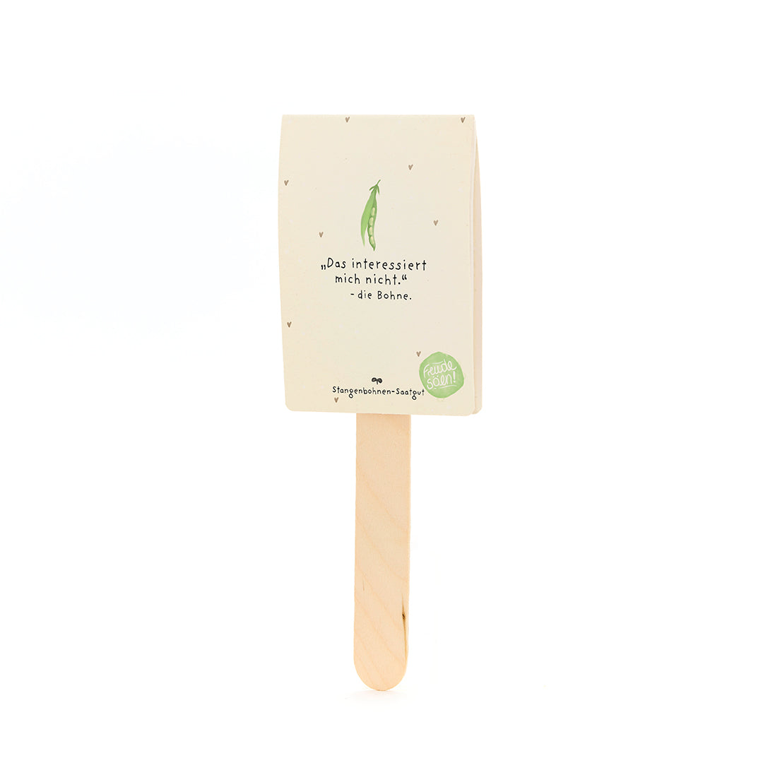 "Das interessiert mich nicht." - Die Bohne. - Saatgruß (BIO)