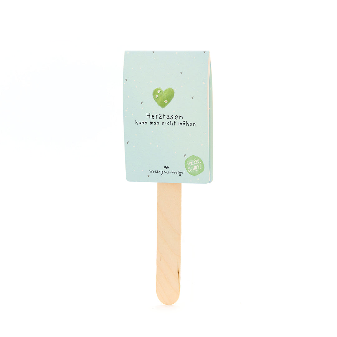 Herzrasen kann man nicht mähen - Saatgruß