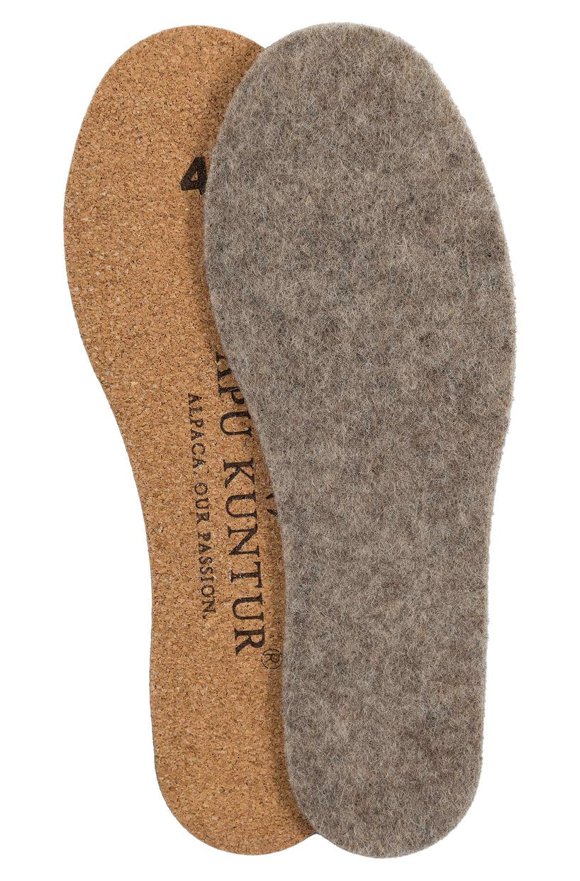 Apu Kuntur - Alpaka Thermosohlen - mit Kork