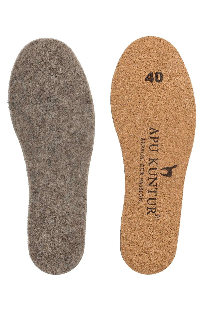Apu Kuntur - Alpaka Thermosohlen - mit Kork