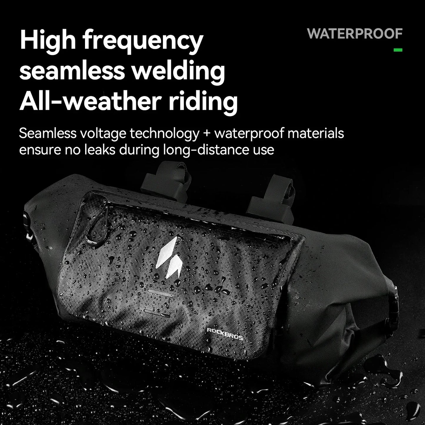 100% Wasserdichtes Fahrradtasche Lenkertasche 8L AS-154 RideMate