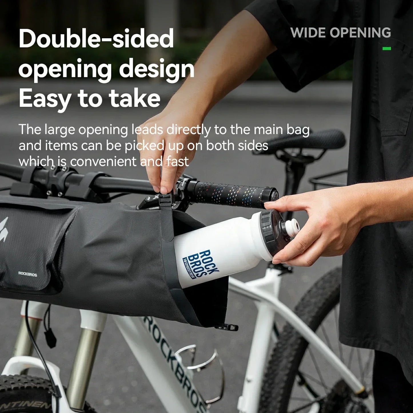 100% Wasserdichtes Fahrradtasche Lenkertasche 8L AS-154 RideMate