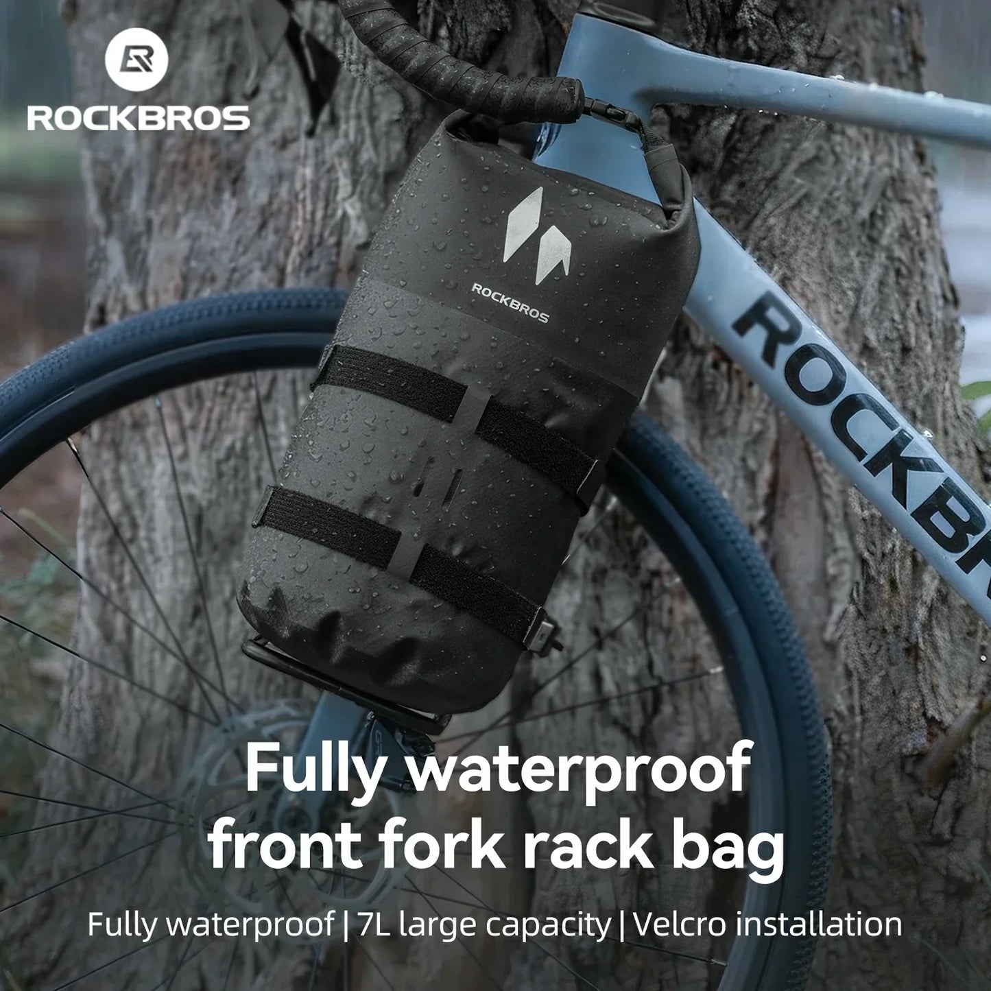 100% Wasserdichtes Gepäckträgertasche Gepäckträger für Vordergabel  7L AS-156 RideMate
