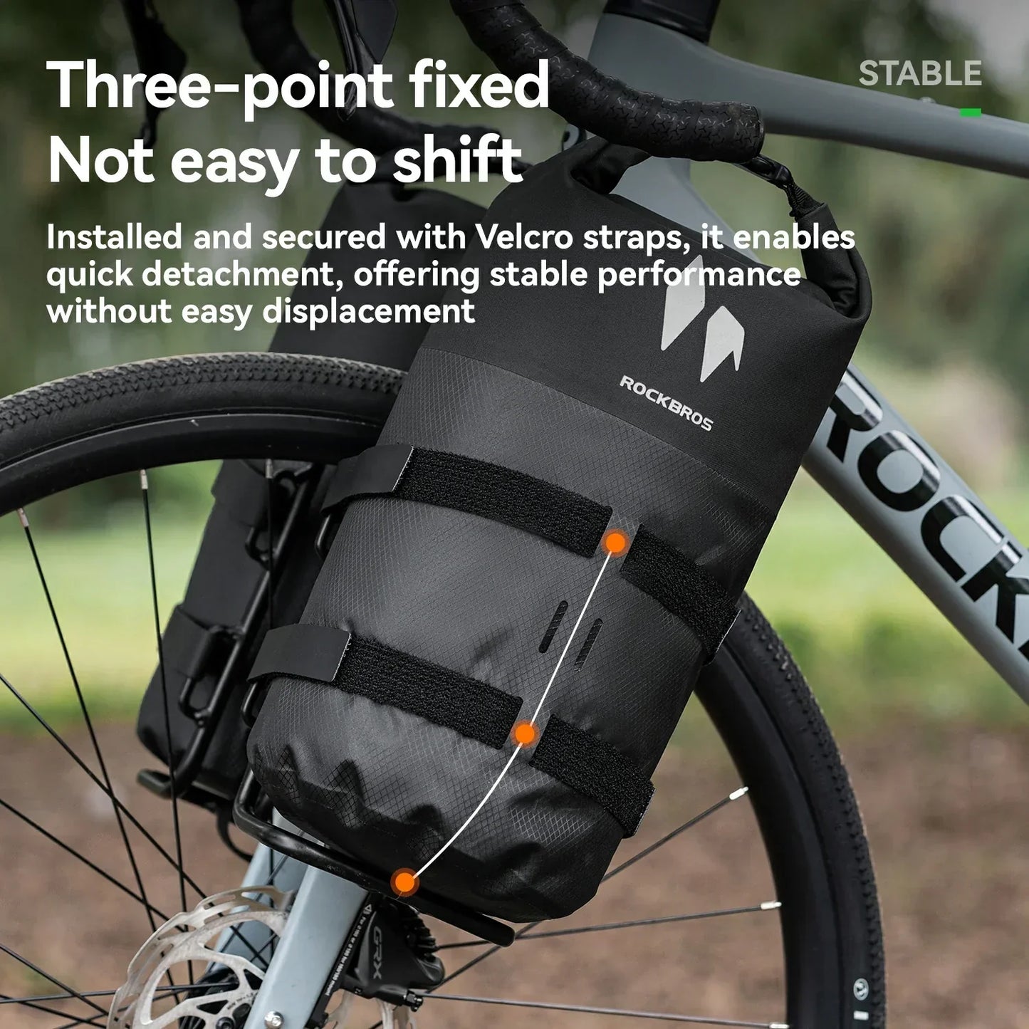 100% Wasserdichtes Gepäckträgertasche Gepäckträger für Vordergabel  7L AS-156 RideMate