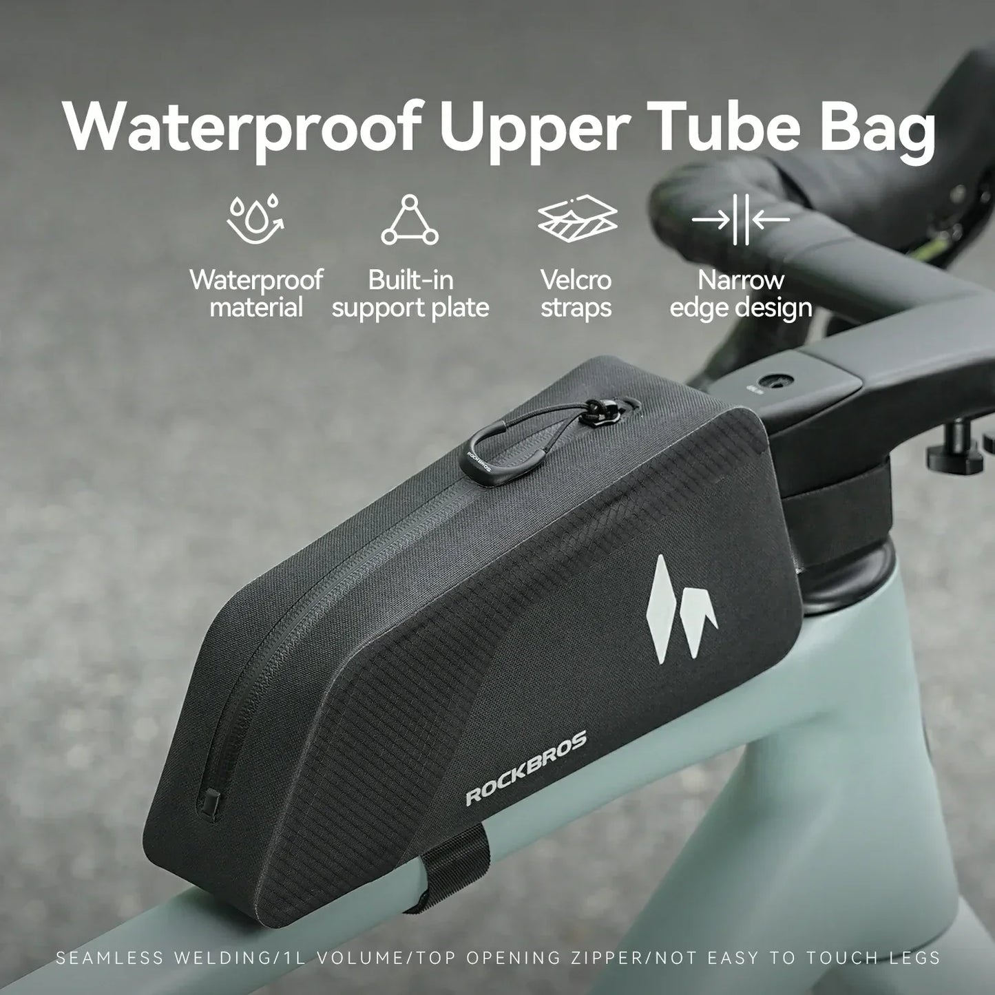 100% Wasserdichtes Oberrohrtasche 1L AS-151 RideMate