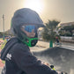 ROCKBROS Kinderhelm BMX MTB Downhill Helm mit Abnehmbarem Kinnschutz und Krempe