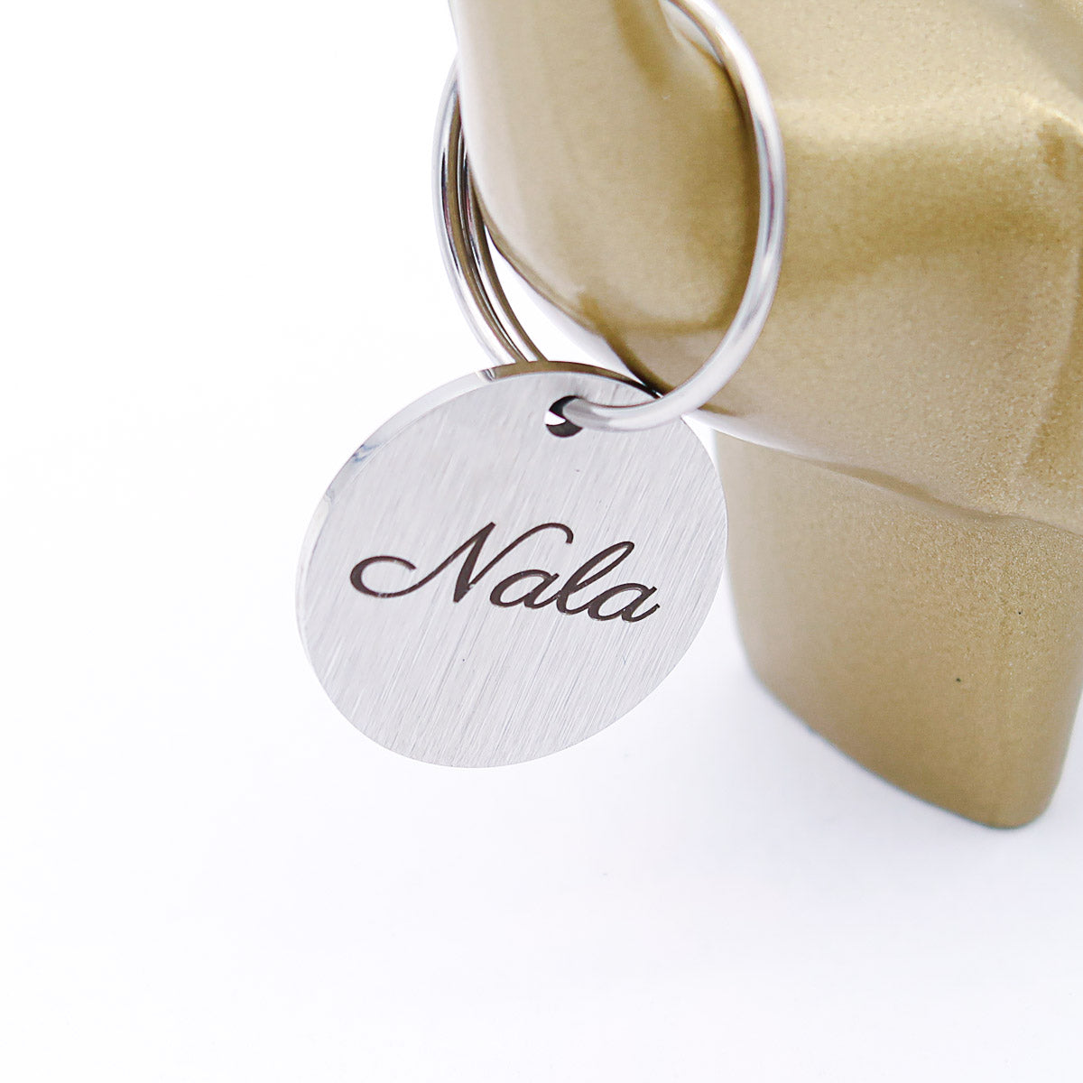 Hundemarke mit Gravur, Name und Telefon personalisiert, rund, 25mm or 30mm in verschiedenen Farben