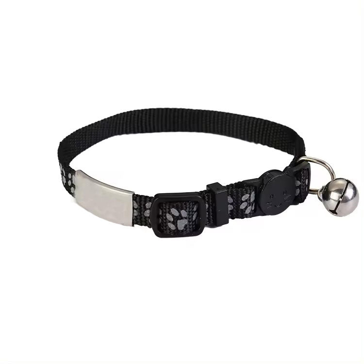 Katzenhalsband mit Name und Telefonnummer graviert