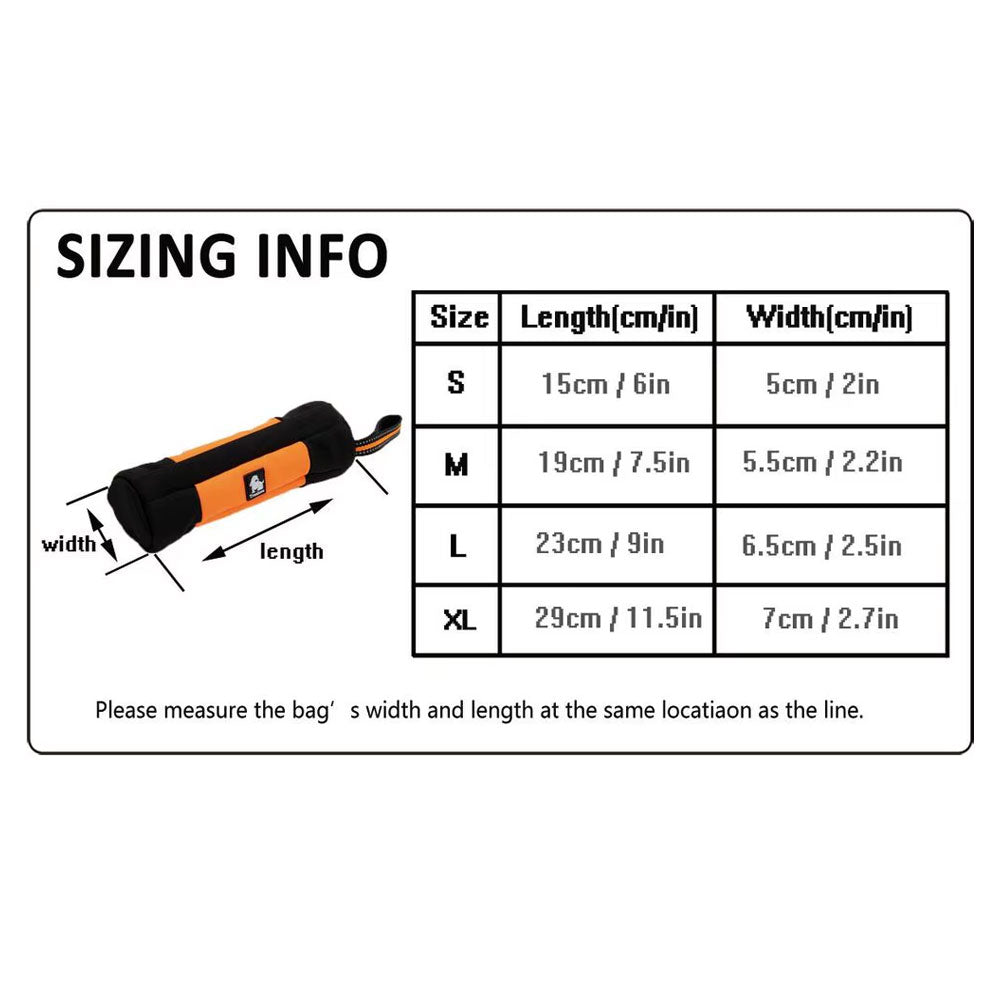 Truelove Leckerli-Beutel Snack Dummy Neongelb – S do XL, Reißverschluss, robustan