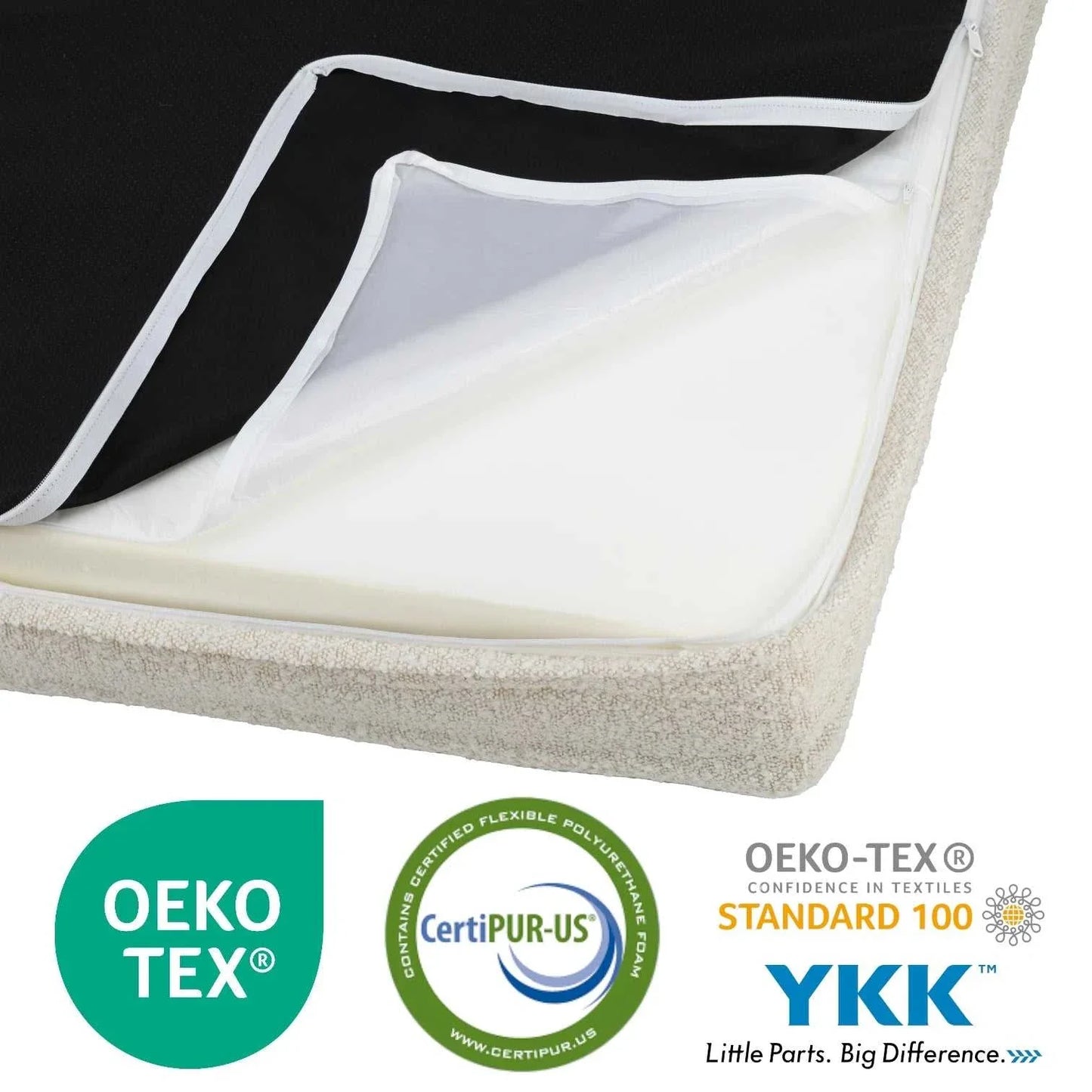 Hundebett Barklay Größe L mit Bouclébezug