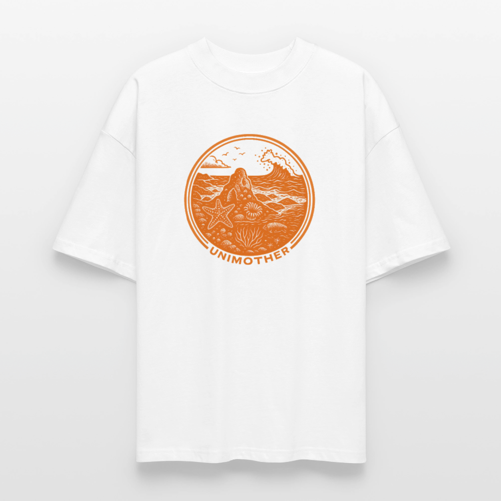 UNIMOTHER — Tide Pool & Surf Badge Stanley/Stella Blaster Oversized T-Shirt - white