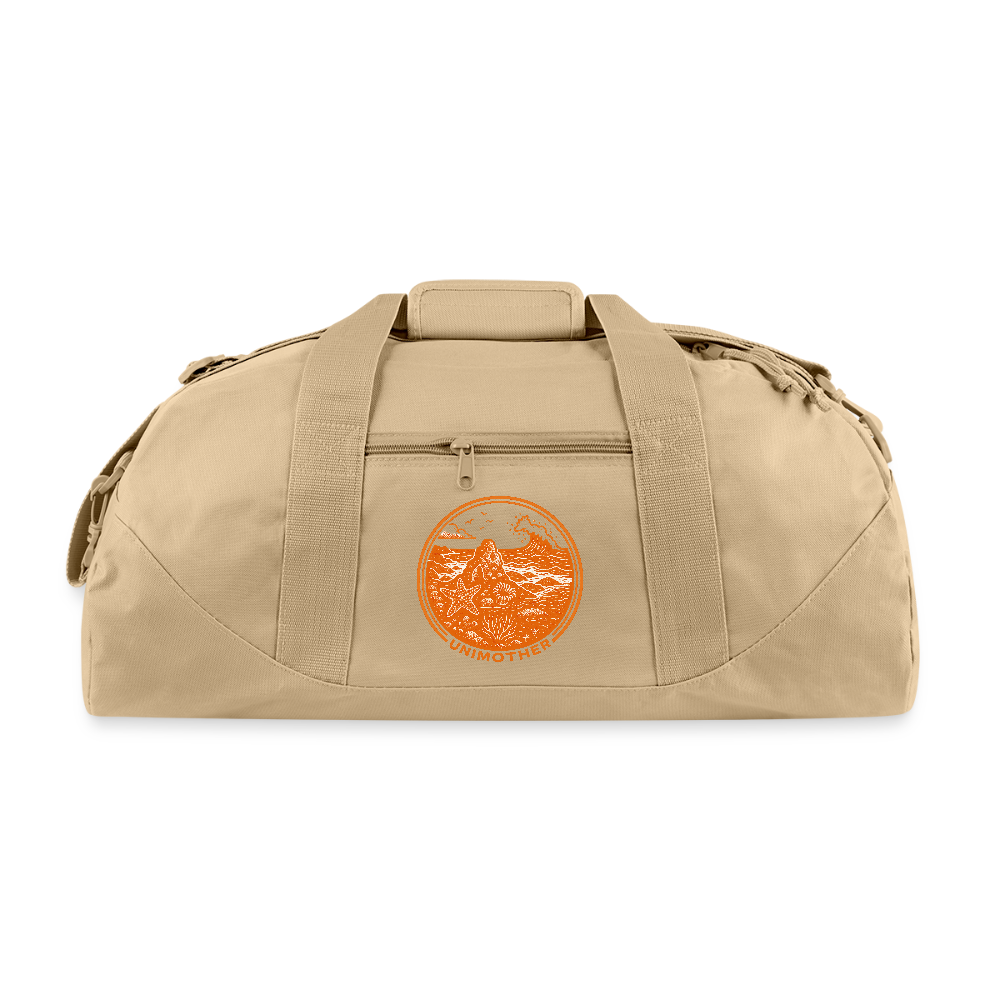 UNIMOTHER — Tide Pool & Surf Badge Recycled Duffel Bag - beige