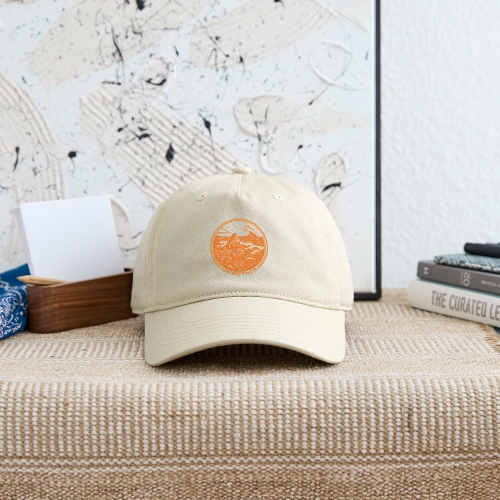 UNIMOTHER — Tide Pool & Surf Badge Organic Baseball Cap - khaki