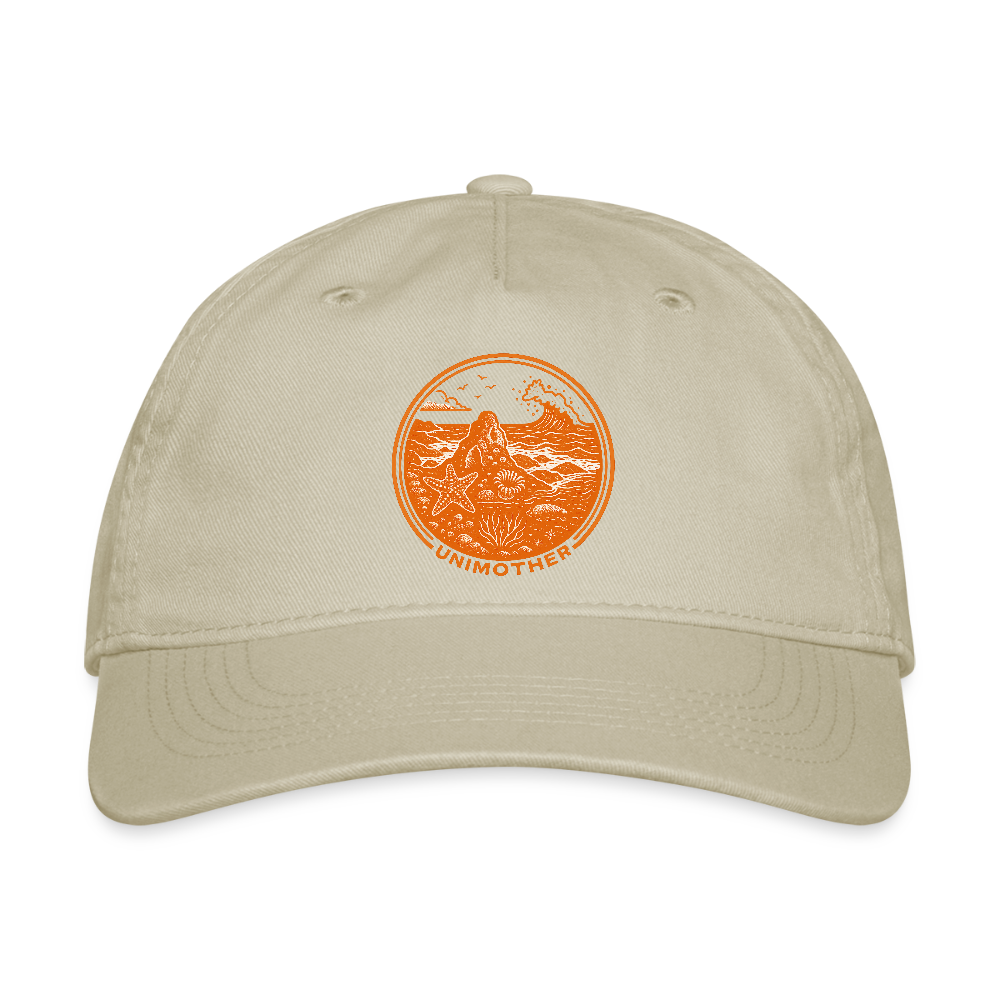 UNIMOTHER — Tide Pool & Surf Badge Organic Baseball Cap - khaki