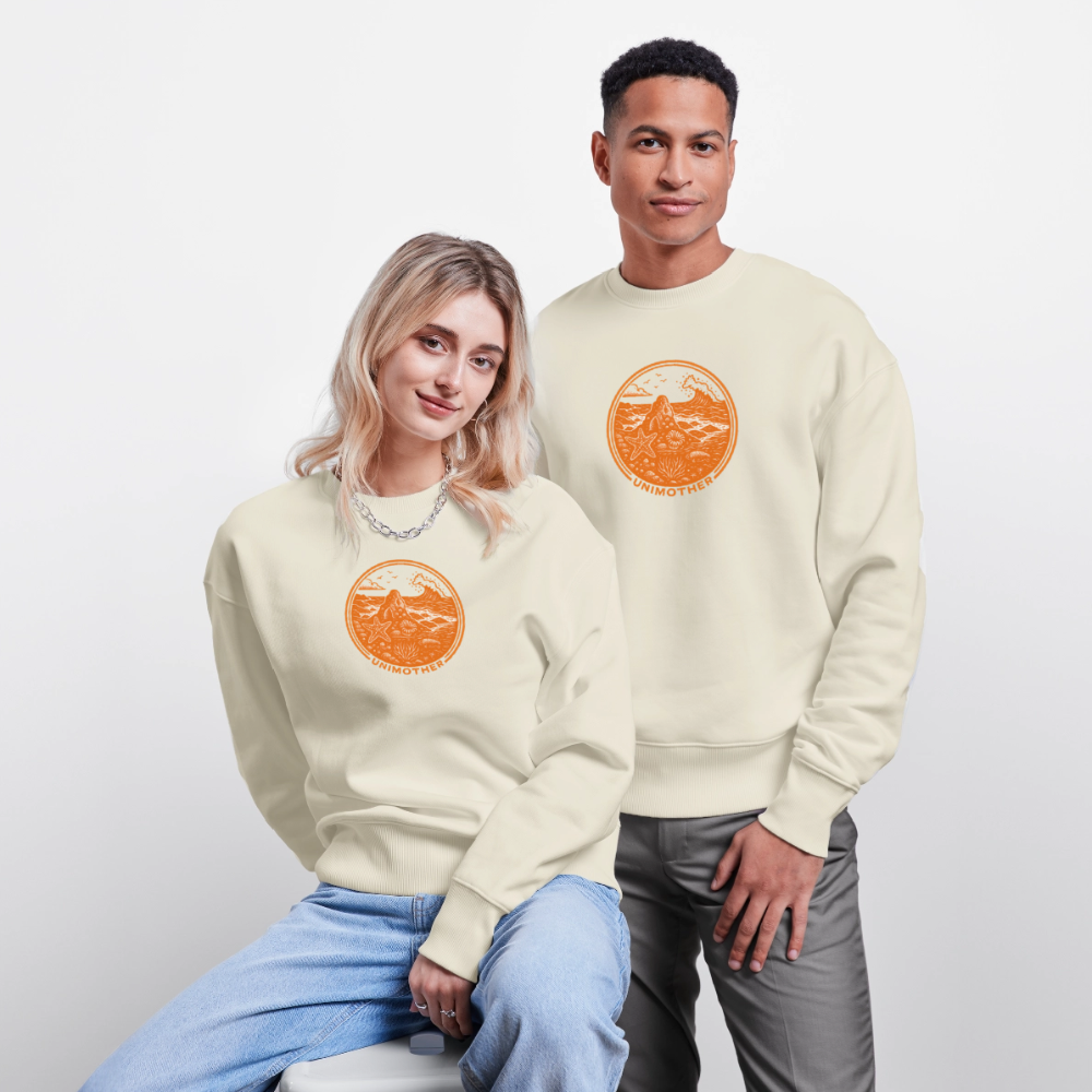 UNIMOTHER — Tide Pool & Surf Badge Stanley/Stella Radder Unisex Oversized Organic Sweatshirt - natural raw