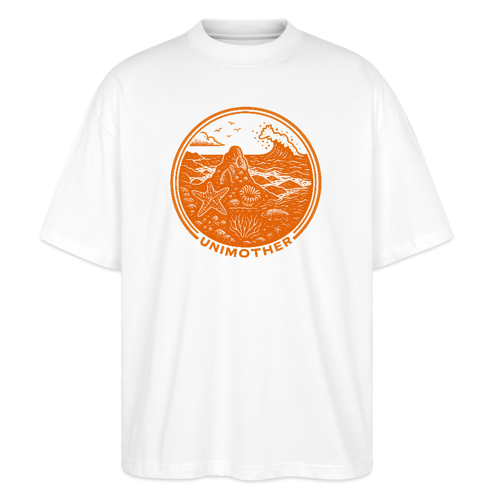 UNIMOTHER — Tide Pool & Surf Badge Stanley/Stella Blaster Oversized T-Shirt - white