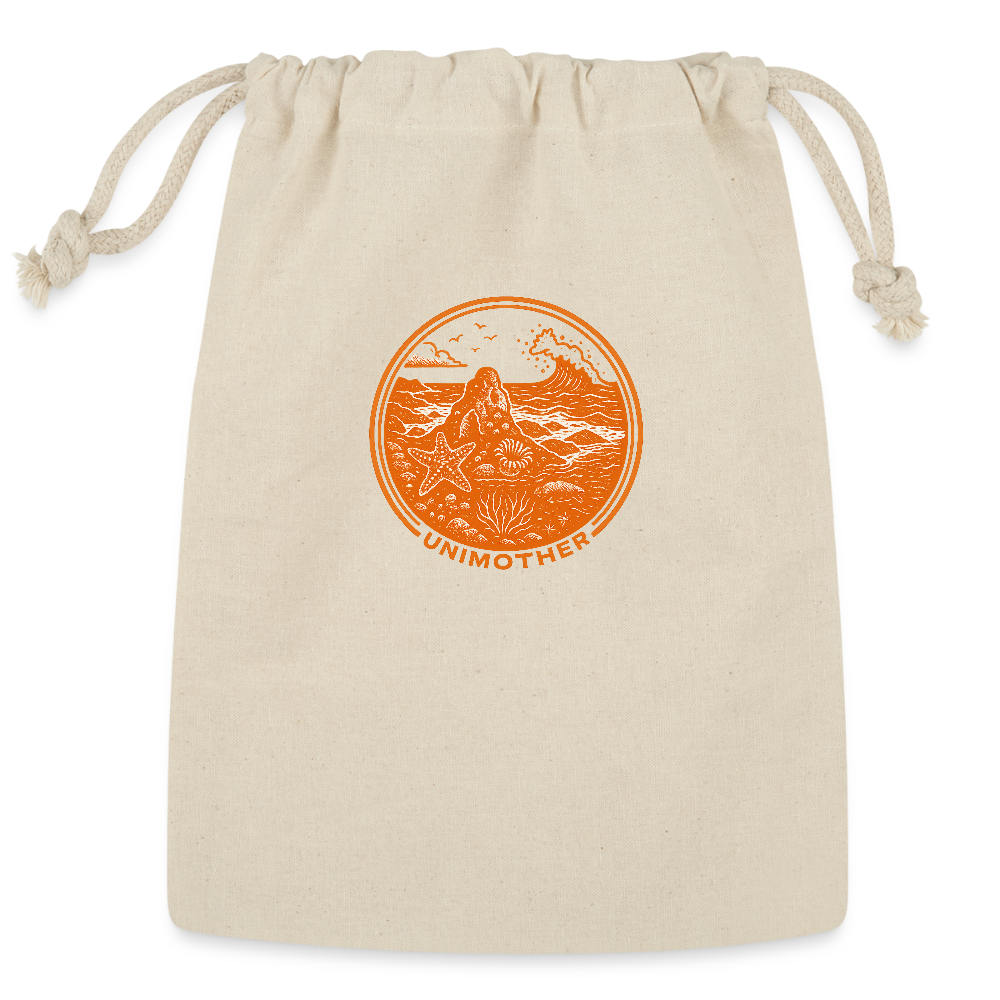 UNIMOTHER — Tide Pool & Surf Badge Reusable Gift Bag - Natural
