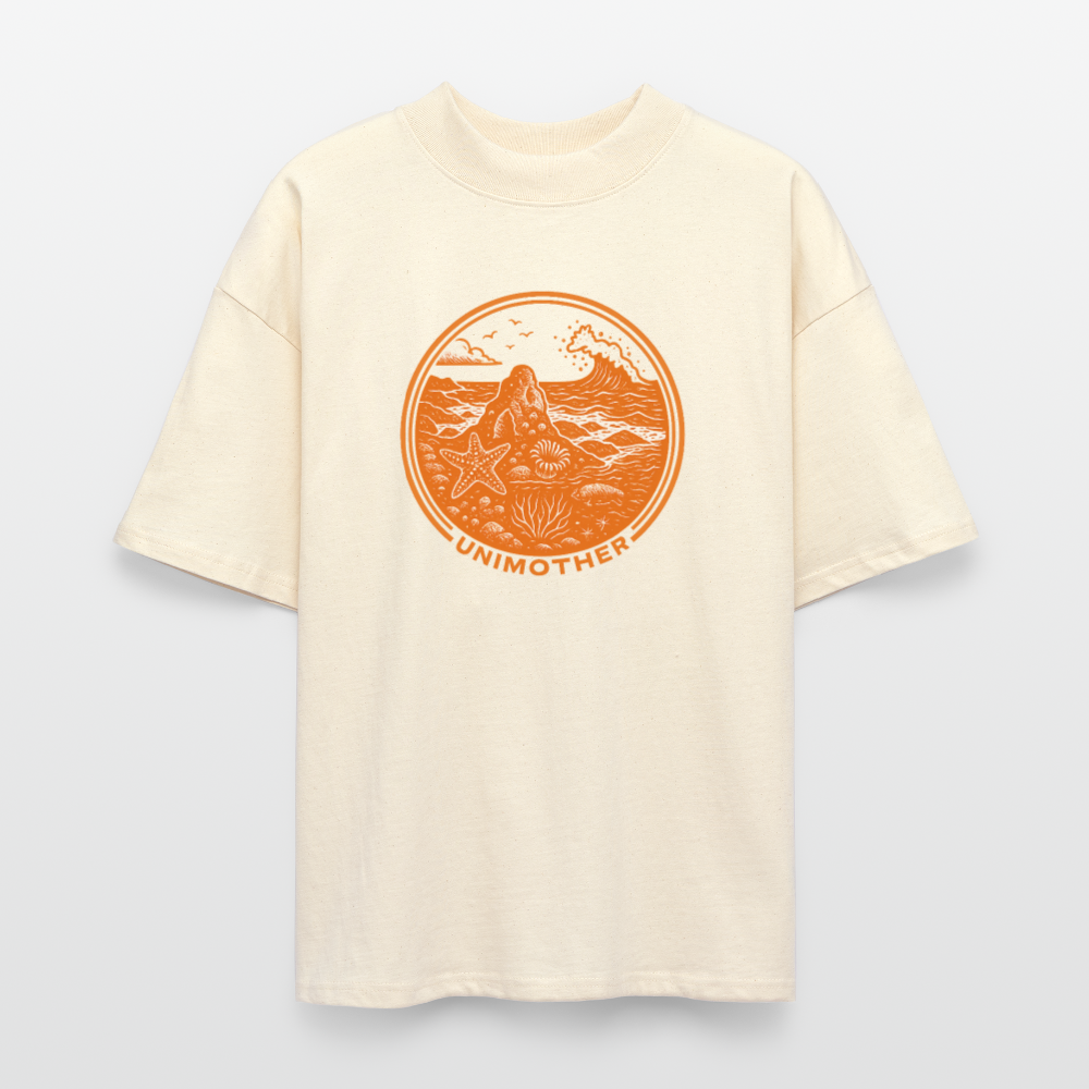 UNIMOTHER — Tide Pool & Surf Badge Stanley/Stella Blaster Oversized T-Shirt - natural raw
