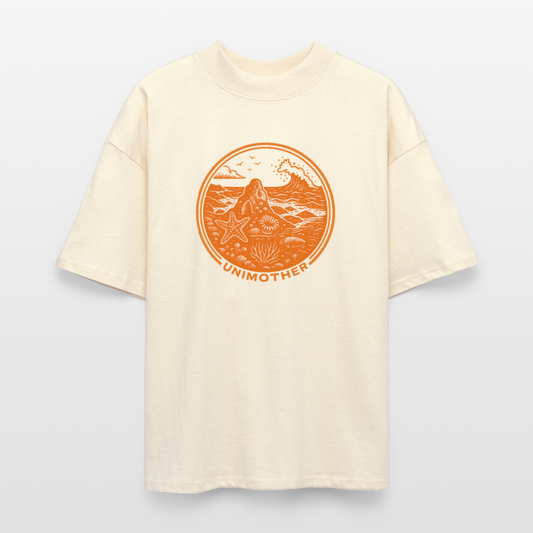 UNIMOTHER — Tide Pool & Surf Badge Stanley/Stella Blaster Oversized T-Shirt - natural raw