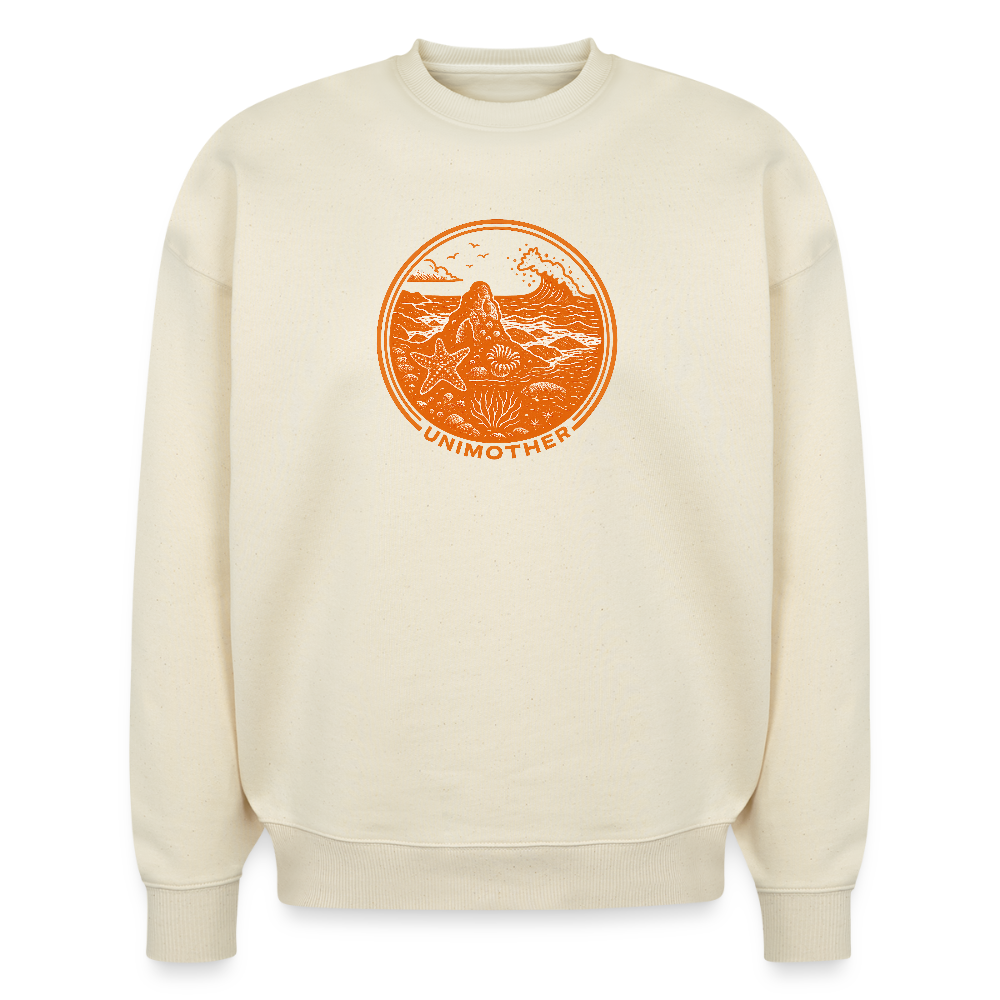 UNIMOTHER — Tide Pool & Surf Badge Stanley/Stella Radder Unisex Oversized Organic Sweatshirt - natural raw