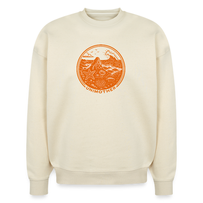 UNIMOTHER — Tide Pool & Surf Badge Stanley/Stella Radder Unisex Oversized Organic Sweatshirt - natural raw