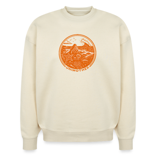 UNIMOTHER — Tide Pool & Surf Badge Stanley/Stella Radder Unisex Oversized Organic Sweatshirt - natural raw