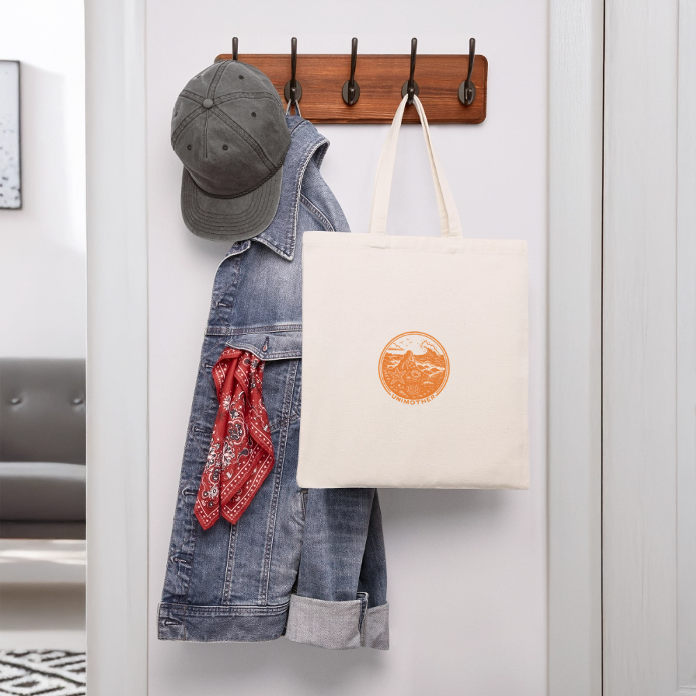 UNIMOTHER — Tide Pool & Surf Badge Recycled Tote Bag - natural